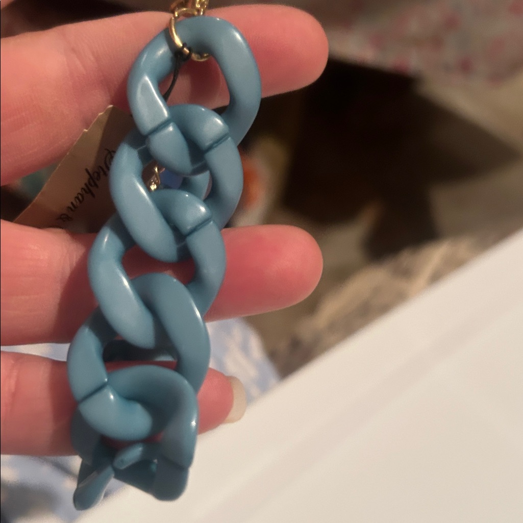 Blue Plastic Bracelet